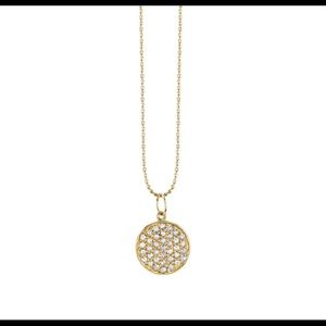 Sydney Evan Diamond Disc Necklace